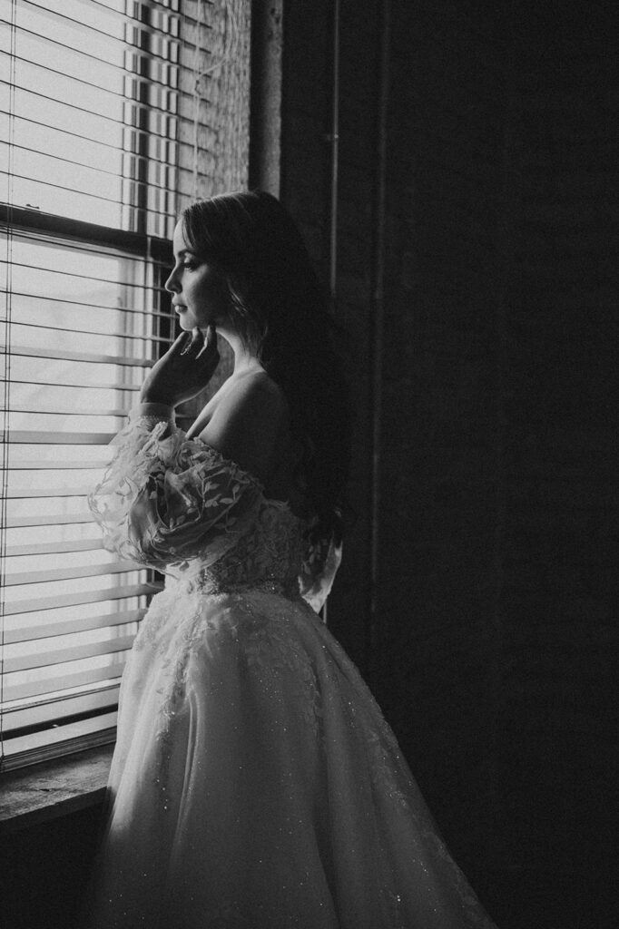Romantic and moody wedding photography from Noblesville Indiana wedding