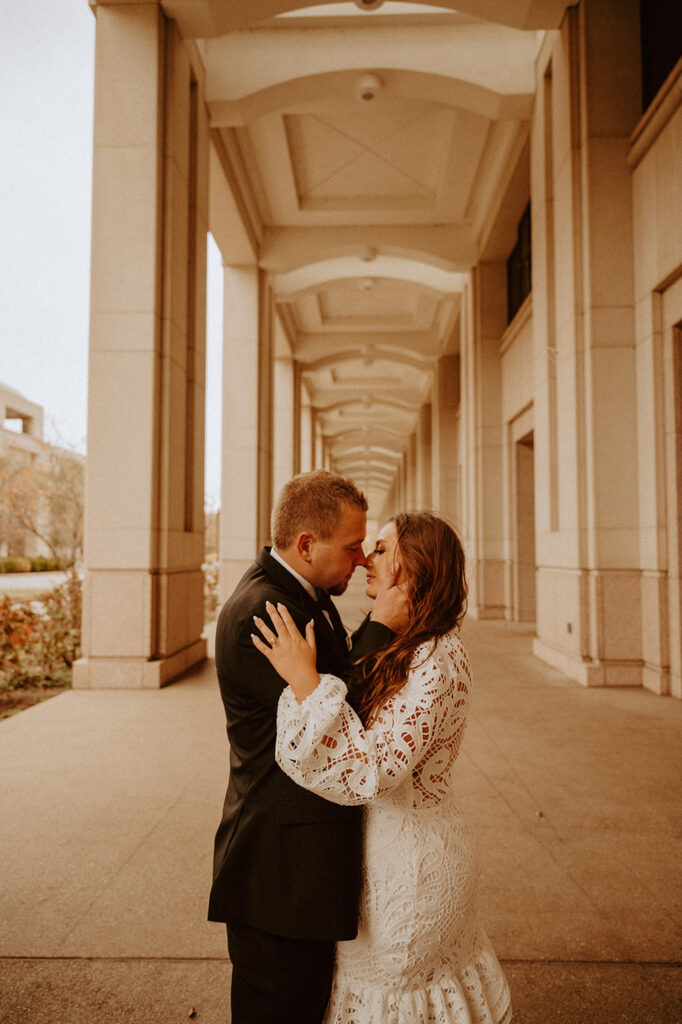 An intimate Indiana elopement at the Indianapolis City Hall